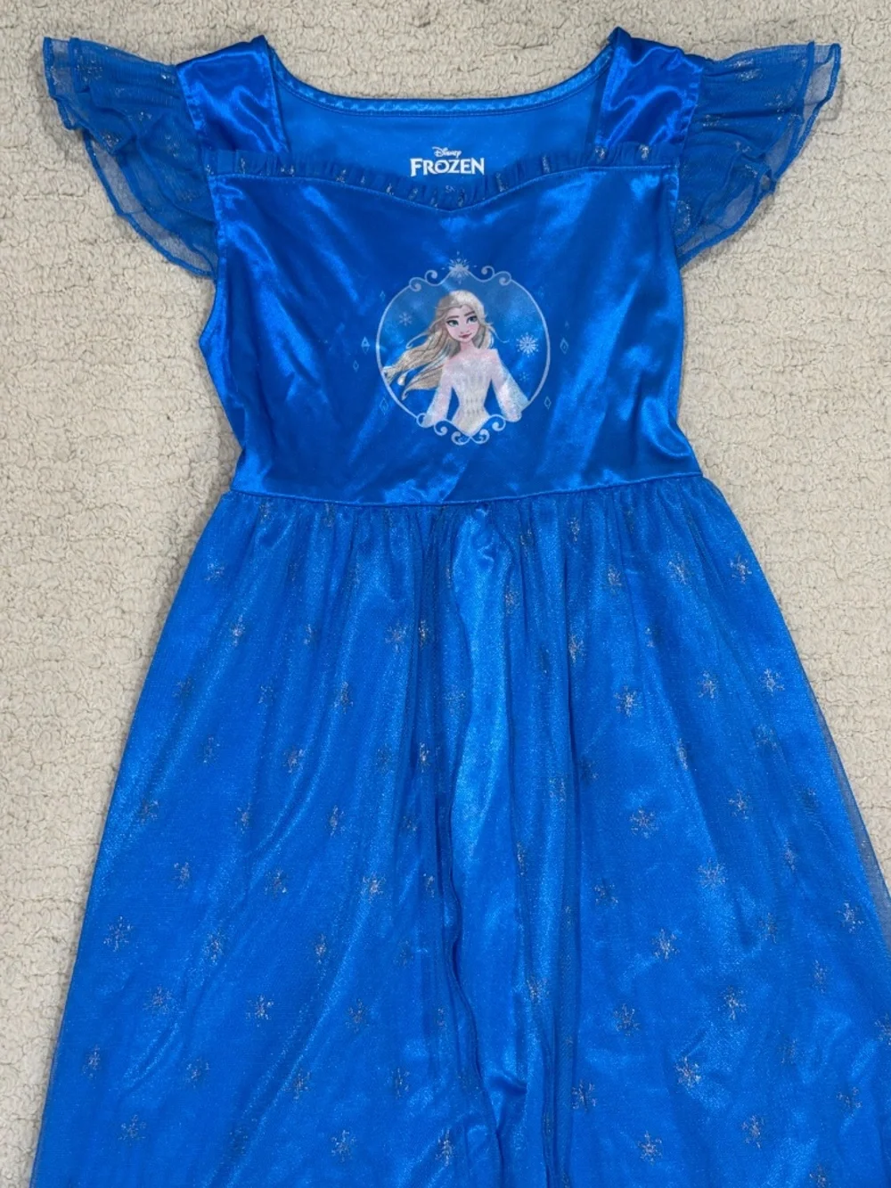 Kids Frozen Pajama Dress Size 6/6X